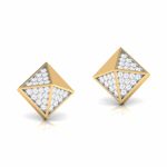 0.22 ct Natural Diamond Earrings 14k Yellow, Rose White Gold - Image 9