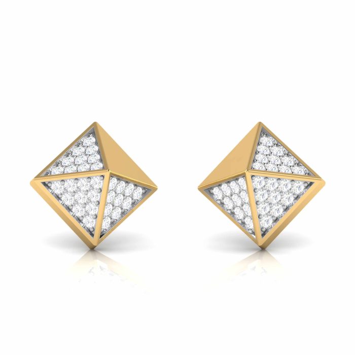 0.22 ct Natural Diamond Earrings 14k Yellow, Rose White Gold - Image 10