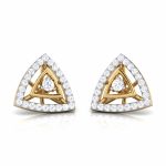 0.24 ct Natural Diamond Earrings 14k Yellow, Rose White Gold - Image 10