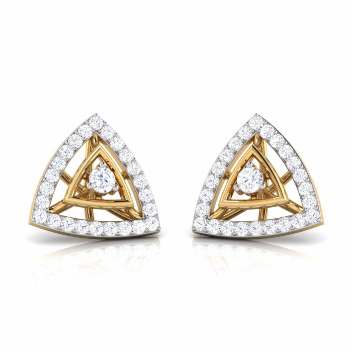 0.24 ct Natural Diamond Earrings 14k Yellow, Rose White Gold - Image 10