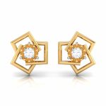 0.09 ct Natural Diamond Earrings 14k Yellow, Rose White Gold