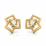 0.09 ct Natural Diamond Earrings 14k Yellow, Rose White Gold - Image 3