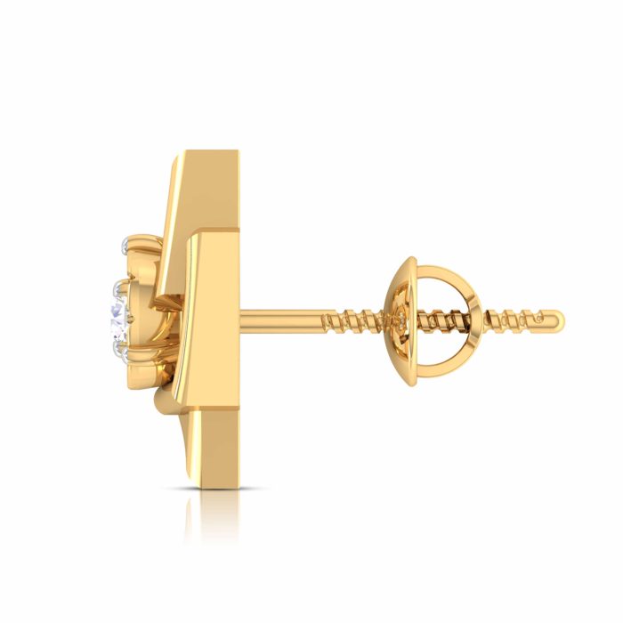 0.09 ct Natural Diamond Earrings 14k Yellow, Rose White Gold - Image 7