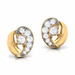 0.11 ct Natural Diamond Earrings 14k Yellow, Rose White Gold - Image 4