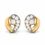 0.11 ct Natural Diamond Earrings 14k Yellow, Rose White Gold - Image 5