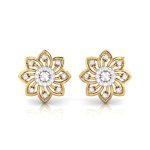 0.17 ct Natural Diamond Earrings 14k Yellow, Rose White Gold
