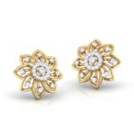 0.17 ct Natural Diamond Earrings 14k Yellow, Rose White Gold - Image 9
