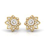 0.17 ct Natural Diamond Earrings 14k Yellow, Rose White Gold - Image 10