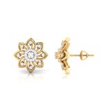0.17 ct Natural Diamond Earrings 14k Yellow, Rose White Gold - Image 11