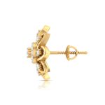 0.17 ct Natural Diamond Earrings 14k Yellow, Rose White Gold - Image 12