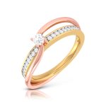 0.21 Ct Natural Diamond Engagement Wedding Solitaire Rings 14k Two Tone Gold - Image 9