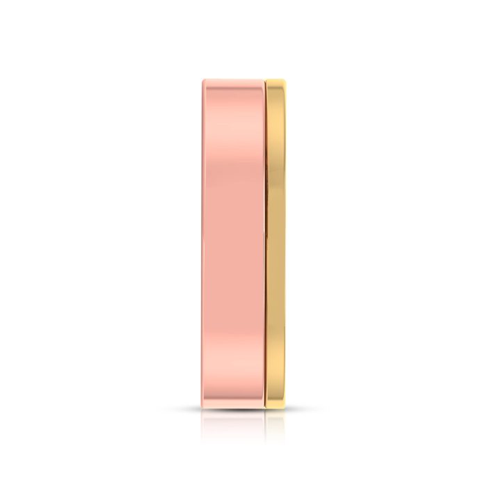 14k Two Tone Gold 0.06 ct Natural Diamond Engagement Wedding Bands - Image 10