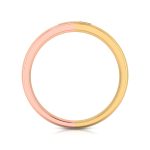 0.09 Ct Natural Diamond Engagement Wedding Band 14k Two Tone Gold - Image 11