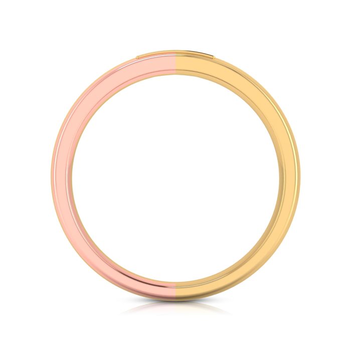 0.09 Ct Natural Diamond Engagement Wedding Band 14k Two Tone Gold - Image 11