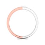 0.09 Ct Natural Diamond Engagement Wedding Band 14k Two Tone Gold - Image 7