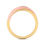 0.07 Ct Natural Diamond Engagement Wedding Band 14k Two Tone Gold - Image 11