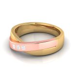 0.07 Ct Natural Diamond Engagement Wedding Band 14k Two Tone Gold - Image 9
