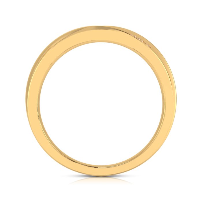 0.06 Ct Natural Diamond Engagement Wedding Band14k Two Tone Gold - Image 8