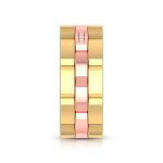 0.15 Ct Natural Diamond Engagement Wedding Band 14k Two Tone Gold - Image 9