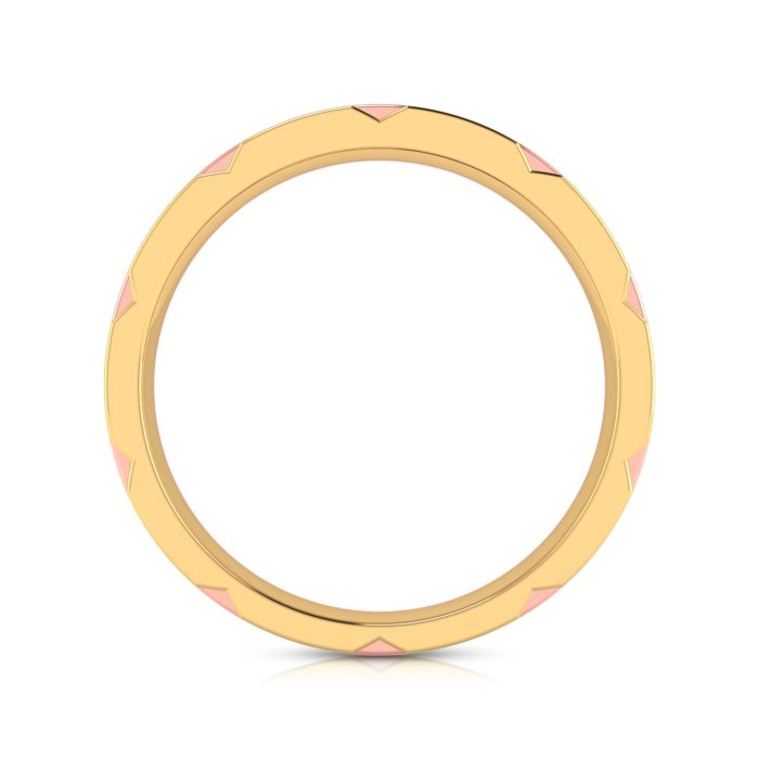 0.15 Ct Natural Diamond Engagement Wedding Band 14k Two Tone Gold - Image 10