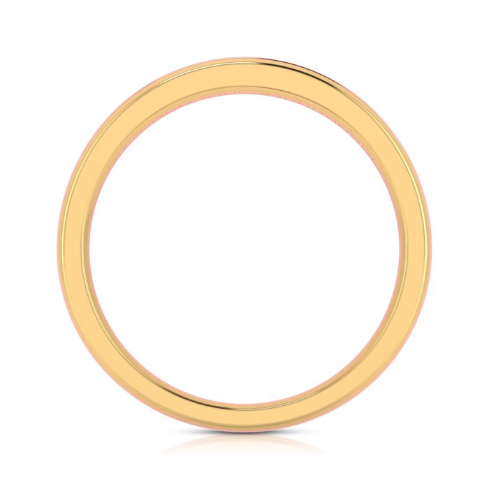 0.05 ct Natural Diamond Engagement Wedding Band14k Two Tone Gold - Image 11