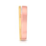 0.05 ct Natural Diamond Engagement Wedding Band14k Two Tone Gold - Image 10