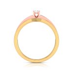 0.21 ct Natural Diamond Engagement Wedding Solitaire Rings 14k Two Tone Gold - Image 11