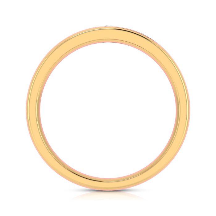 14k Two Tone Gold 0.03 ct Natural Diamond Engagement Wedding Bands - Image 11