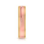 14k Two Tone Gold 0.03 ct Natural Diamond Engagement Wedding Bands - Image 10