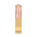 14k Two Tone Gold 0.09 ct Natural Diamond Engagement Wedding Bands - Image 10