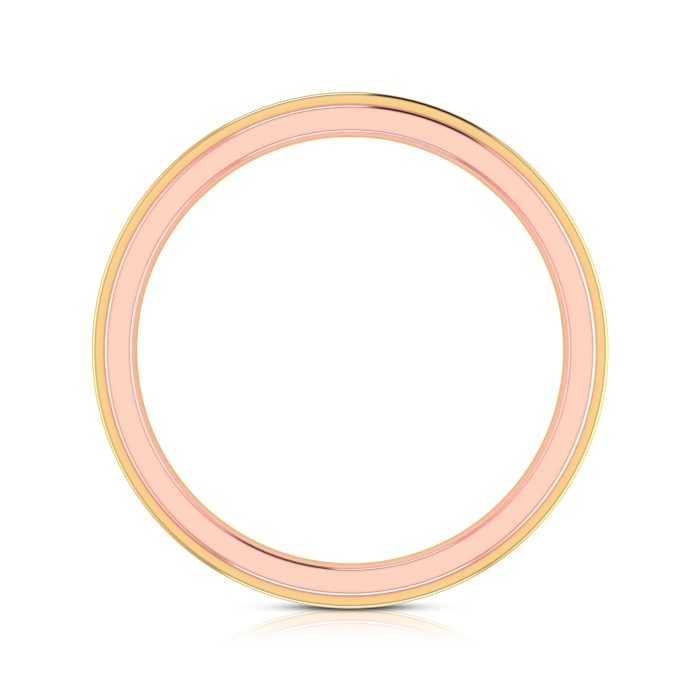 14k Two Tone Gold 0.13 ct Natural Diamond Engagement Wedding Bands - Image 11
