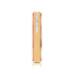 14k Two Tone Gold 0.13 ct Natural Diamond Engagement Wedding Bands - Image 10