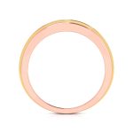 14k Two Tone Gold Natural 0.02 Ct Diamond Engagement Wedding Bands - Image 11