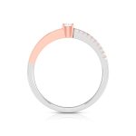 14k Two Tone Gold 0.15 ct Natural Diamond Engagement Wedding Bands - Image 7