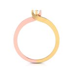 14k Two Tone Gold 0.15 ct Natural Diamond Engagement Wedding Rings - Image 11
