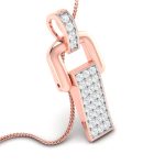 0.20 Ct Natural Diamond Pendants 14k Yellow Rose White Gold - Image 4