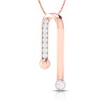 0.16 Ct Natural Diamond Pendants 14k Yellow Rose White Gold - Image 3