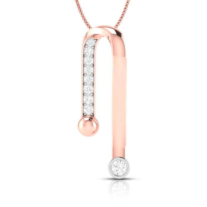 0.16 Ct Natural Diamond Pendants 14k Yellow Rose White Gold - Image 3