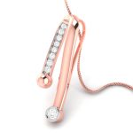 0.16 Ct Natural Diamond Pendants 14k Yellow Rose White Gold - Image 5