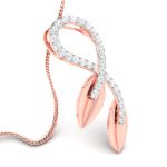 0.16 Ct Natural Diamond Pendants 14k Yellow Rose White Gold - Image 4