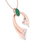 0.25 Ct Natural Diamond Pendants 14k Yellow Rose White Gold - Image 4
