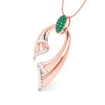 0.25 Ct Natural Diamond Pendants 14k Yellow Rose White Gold - Image 5