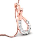 0.09 Ct Natural Diamond Pendants 14k Yellow Rose White Gold - Image 5
