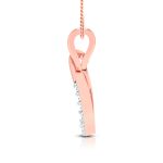 0.09 Ct Natural Diamond Pendants 14k Yellow Rose White Gold - Image 6