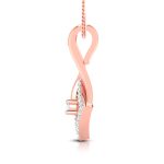 0.10 Ct Natural Diamond Pendants 14k Yellow Rose White Gold - Image 5