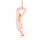 0.10 Ct Natural Diamond Pendants 14k Yellow Rose White Gold - Image 6