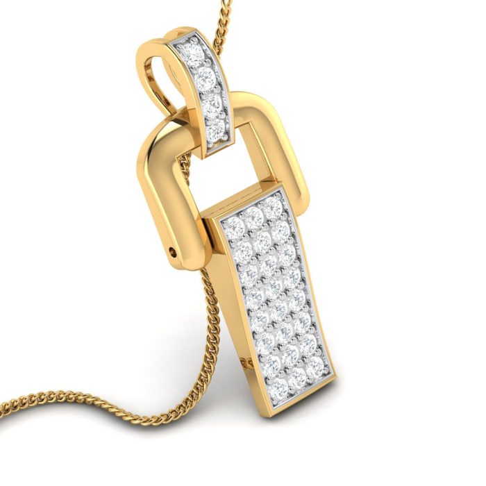 0.20 Ct Natural Diamond Pendants 14k Yellow Rose White Gold - Image 8
