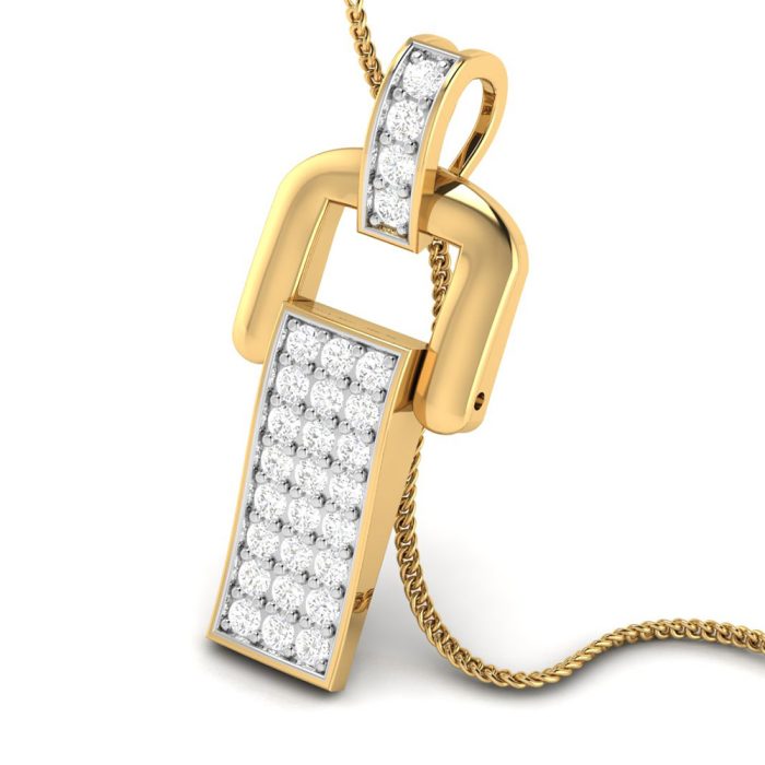 0.20 Ct Natural Diamond Pendants 14k Yellow Rose White Gold - Image 9