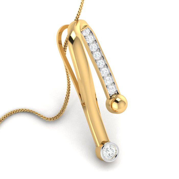 0.16 Ct Natural Diamond Pendants 14k Yellow Rose White Gold - Image 9