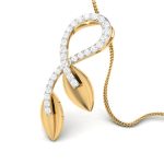 0.16 Ct Natural Diamond Pendants 14k Yellow Rose White Gold - Image 9